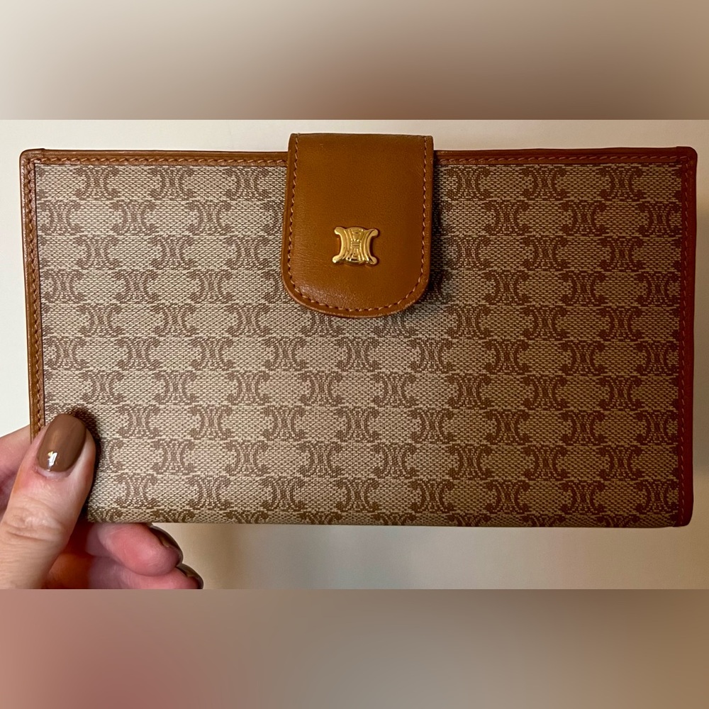 Celine Macadam Long Leather Wallet
